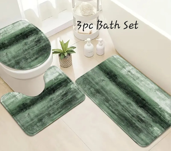 3pc Memory Foam Toilet Sets