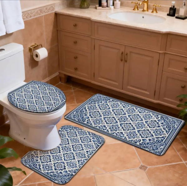 3pc Memory Foam Toilet Sets