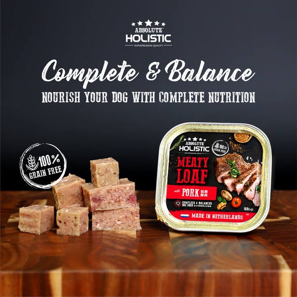 Absolute Holistic Meaty Loaf for Dogs 100g x 16