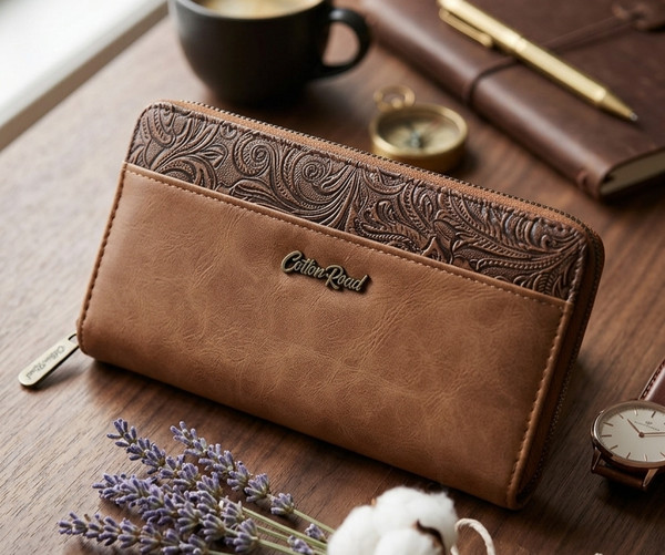 LADIES COTTON ROAD WALLET picture