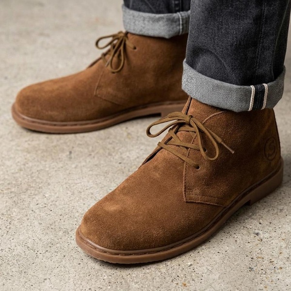 Mens Safari Leather Vellies