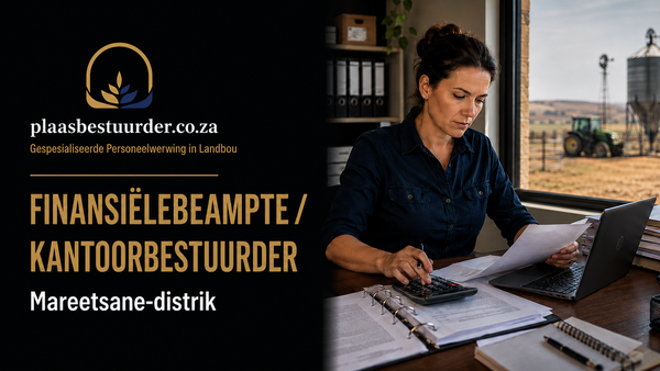 Finansiëlebeampte/Kantoorbestuurder (Mareetsane-distrik, Noordwes) picture