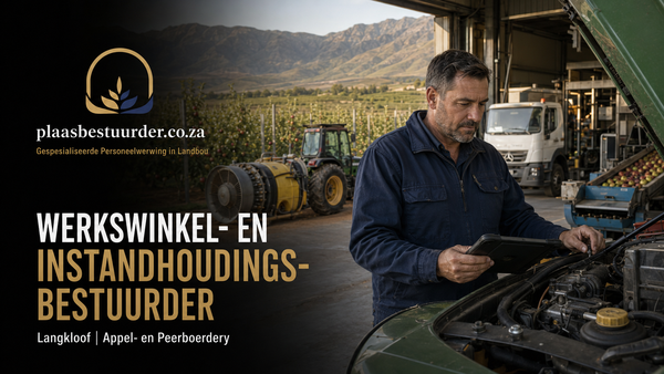 Werkswinkel- en Instandhoudingsbestuurder  (Langkloof distrik) picture