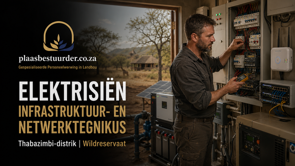 Elektrisiën / Infrastruktuur- en Netwerktegnikus  (Wildreservaat | Thabazimbi-distrik) picture