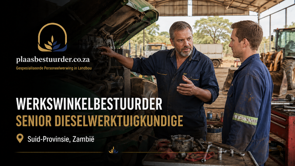 Werkswinkelbestuurder / Senior Dieselwerktuigkundige  Gemengde Boerdery | Suid-Provinsie, Zambië picture