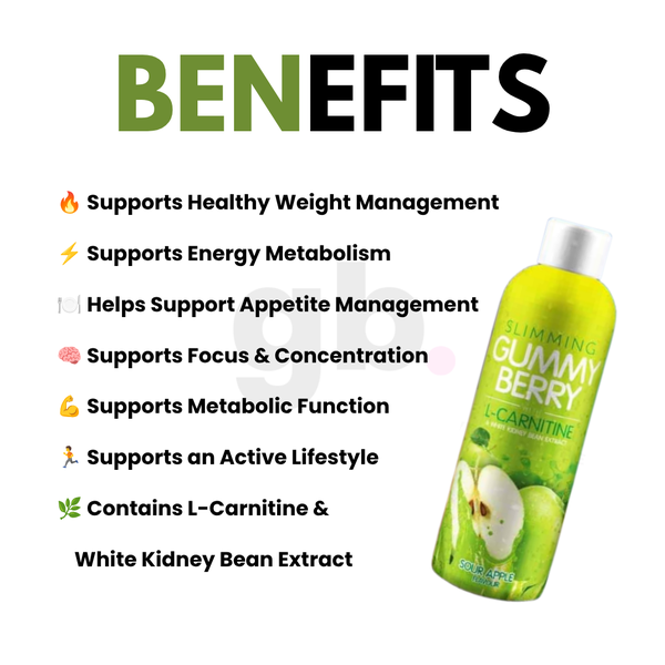 BENEFITS: ORIGINAL GUMMY BERRY JUICE SOUR APPLE 250ML