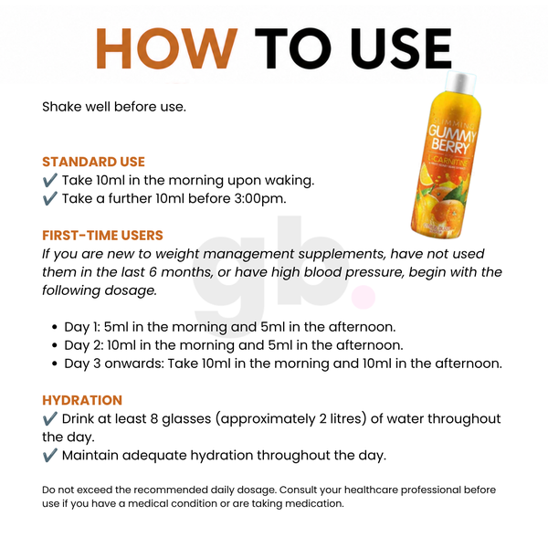 HOW TO USE: ORIGINAL GUMMY BERRY JUICE CITRUS