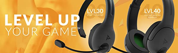 PDP LVL 40 Wired Stereo Headset for 