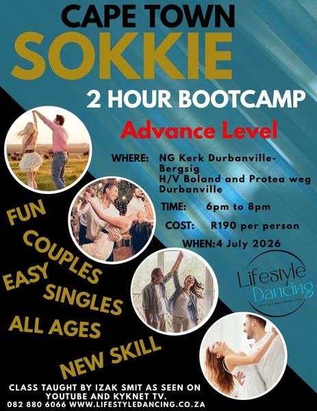 Advance level Sokkie Bootcamp Cape Town - 6pm to 8pm