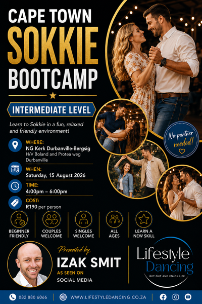 Intermediate level Sokkie & Twostep Bootcamp - 4pm to 6pm