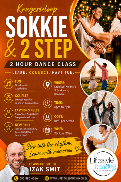 Sokkie and 2-Step 2 hour dance Class in Krugersdorp