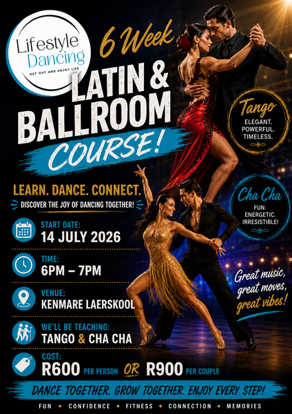 6 Latin and Ballroom Dance Course - Krugersdorp (Couple)