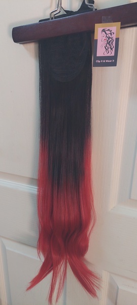 Ombre Black Fire Red ends