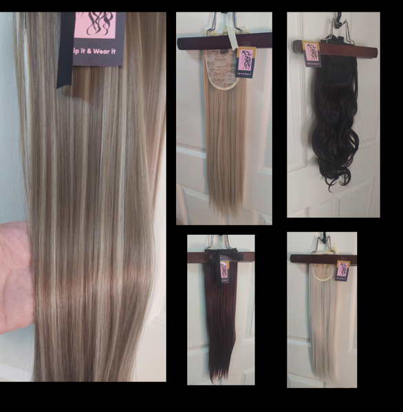 Tie on Ponytails High Quality Premium Fiber Hair picture