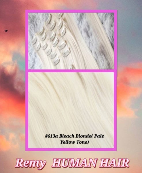 30cm (12inch) Length Human Hair Colour 10PC CLIP IN SETS BEST QUALITY(Double Drawn)