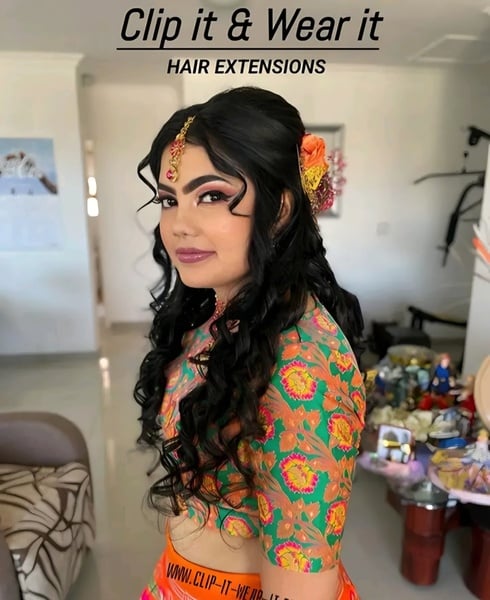 WEARING OUR HIGH QUALITY PREMIUM FIBER HAIR EXTENSIONS DONE BY A AMAZING SALON