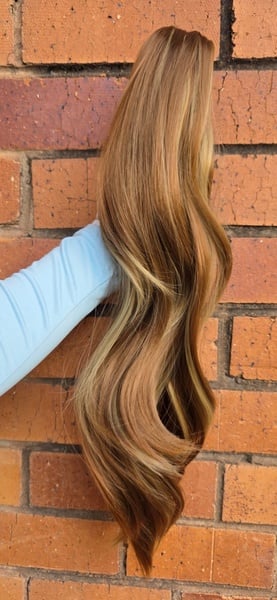 Golden Brown - Dark Blonde Claw Clip Ponytail (Click on image to view more INFO)