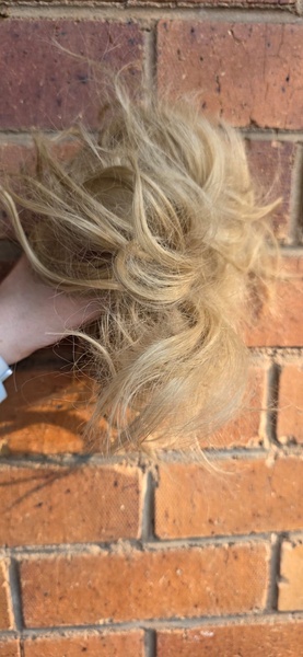 Dark Ash Blonde Scrunchie Messy Bun(Click on image to view more INFO)