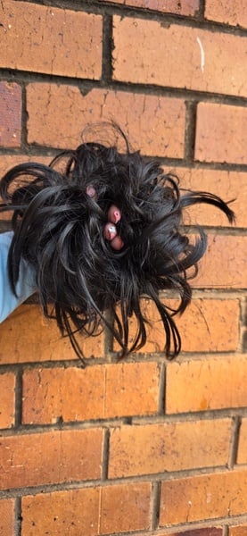Dark Brown Scrunchie MessyBun(Click on image to view more INFO)