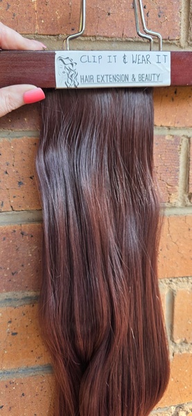 Dark Plum Red 10pc Clip in set (Click on image to view more INFO)
