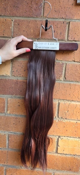 Dark Plum Red 10pc Clip in set (Click on image to view more INFO)