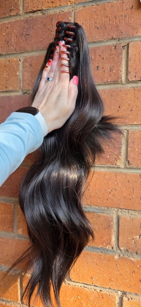 Dark Brown Claw clip Ponytail (Click on image to view more INFO)