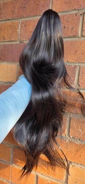 Dark Brown Claw clip Ponytail (Click on image to view more INFO)
