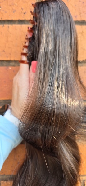Dark Brown Claw clip Ponytail (Click on image to view more INFO)