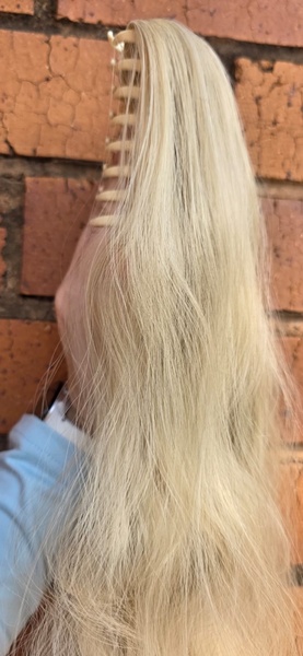 Ash Blonde mix Claw clip Ponytail (Click on image to view more INFO)