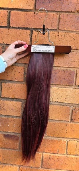 Wine Red - Black mix 10pc CLIP in set (Click on image to view more INFO)