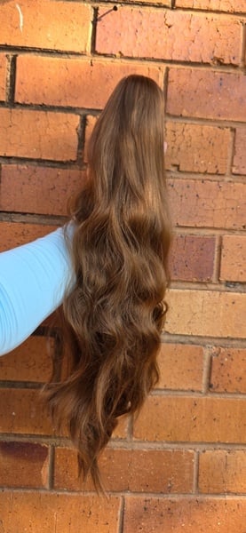 Golden Brown Claw clip Ponytail (Click on image to view more INFO)