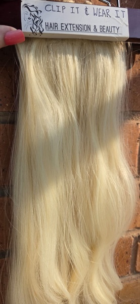 Bleach Blonde (yellow tone)10PC CLIP IN SET(Click on image to view more INFO)