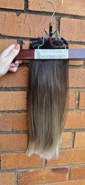 Ombre Brunette to Ash Blonde ends(Click on image to view more INFO)
