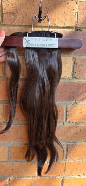 Chocolate Brown Velcro Wrap Ponytail (Click on image to view more INFO)