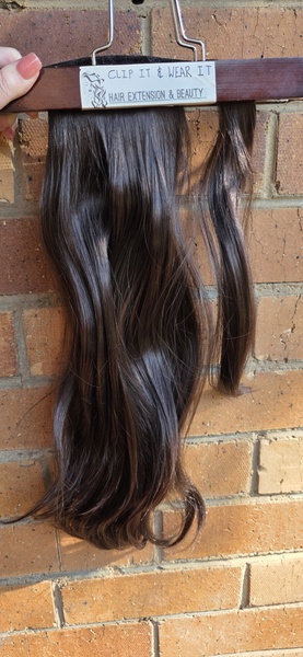 Chocolate Brown Velcro Wrap Ponytail (Click on image to view more INFO)