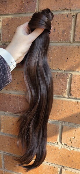 Chocolate Brown Velcro Wrap Ponytail (Click on image to view more INFO)