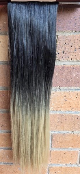 Ombre Black to Dark Blonde 10pc CLIP in set (Click on image to view more INFO)
