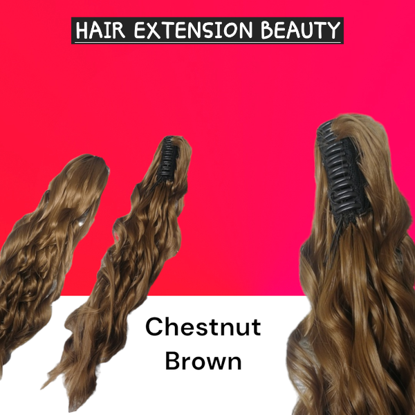 ChestNut Brown Wavey Claw Clip (Click on image for more info)