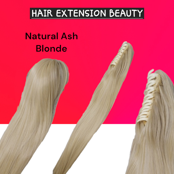 Natural Ash Blonde Straight Claw Clip (Click on image for more info & Pictures)