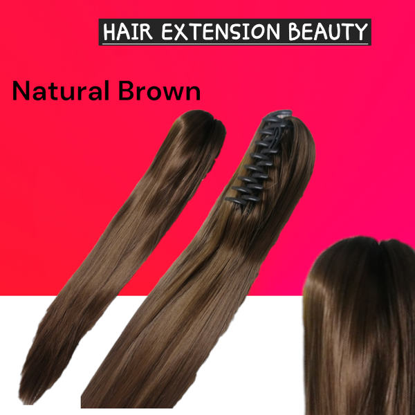 Natural Brown Straight Claw Clip (Click on image for more info & Pictures)