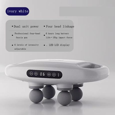 Four-head massage gun