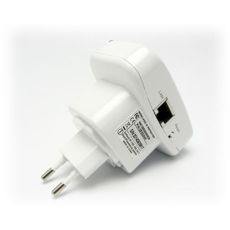 Wifi Repeater Router Wireless N 802.11 AP Signal Range - White