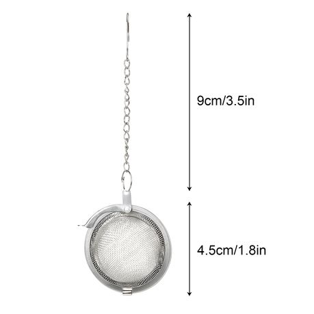 Ball Tea Strainer Infuser Stainless Steel Tea Filter with Chain - 2 Pack