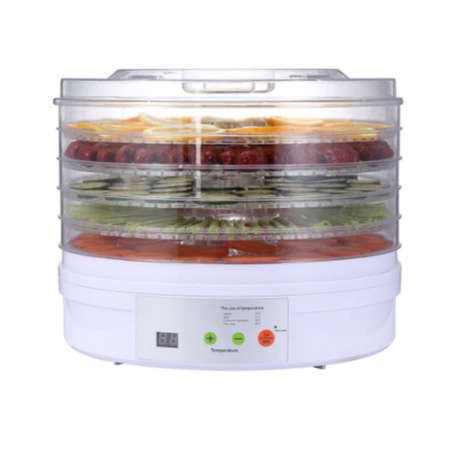5 Trays Food Fruit Dehydrator Drying Fruit Machine Home Food Dryer