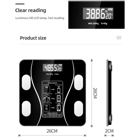 Smart Home Bathroom Digital Body Weight Scale