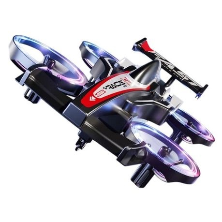 2-in-1 RC Stunt Drone & Drift Car 2.4G Flying Car with LED Lights