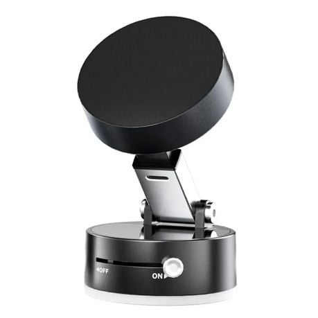 Portable Cell Phone Stand Vacuum Magnetic - White