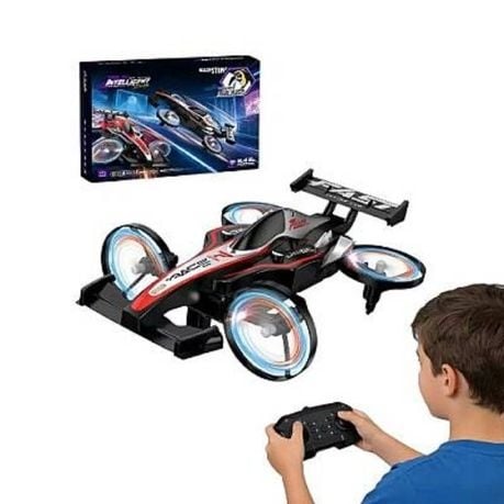 2-in-1 RC Stunt Drone & Drift Car 2.4G Flying Car with LED Lights