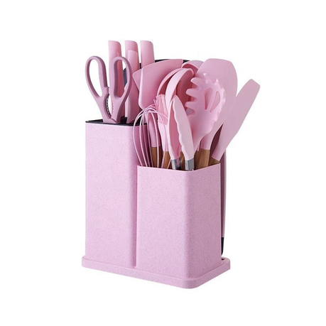 19-Piece Kitchen Cookware Set, High-Temperature Safe Silicone Cookware