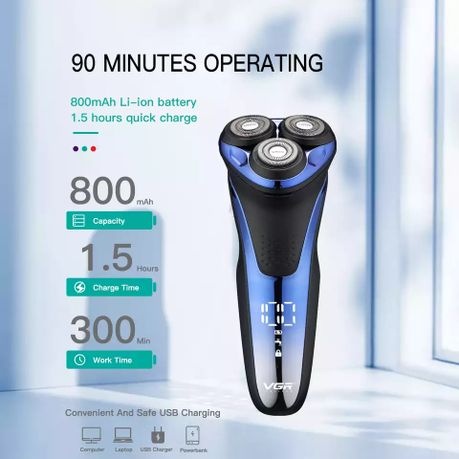 IPX7 Waterproof Safety Cordless Shaving Machine for Men